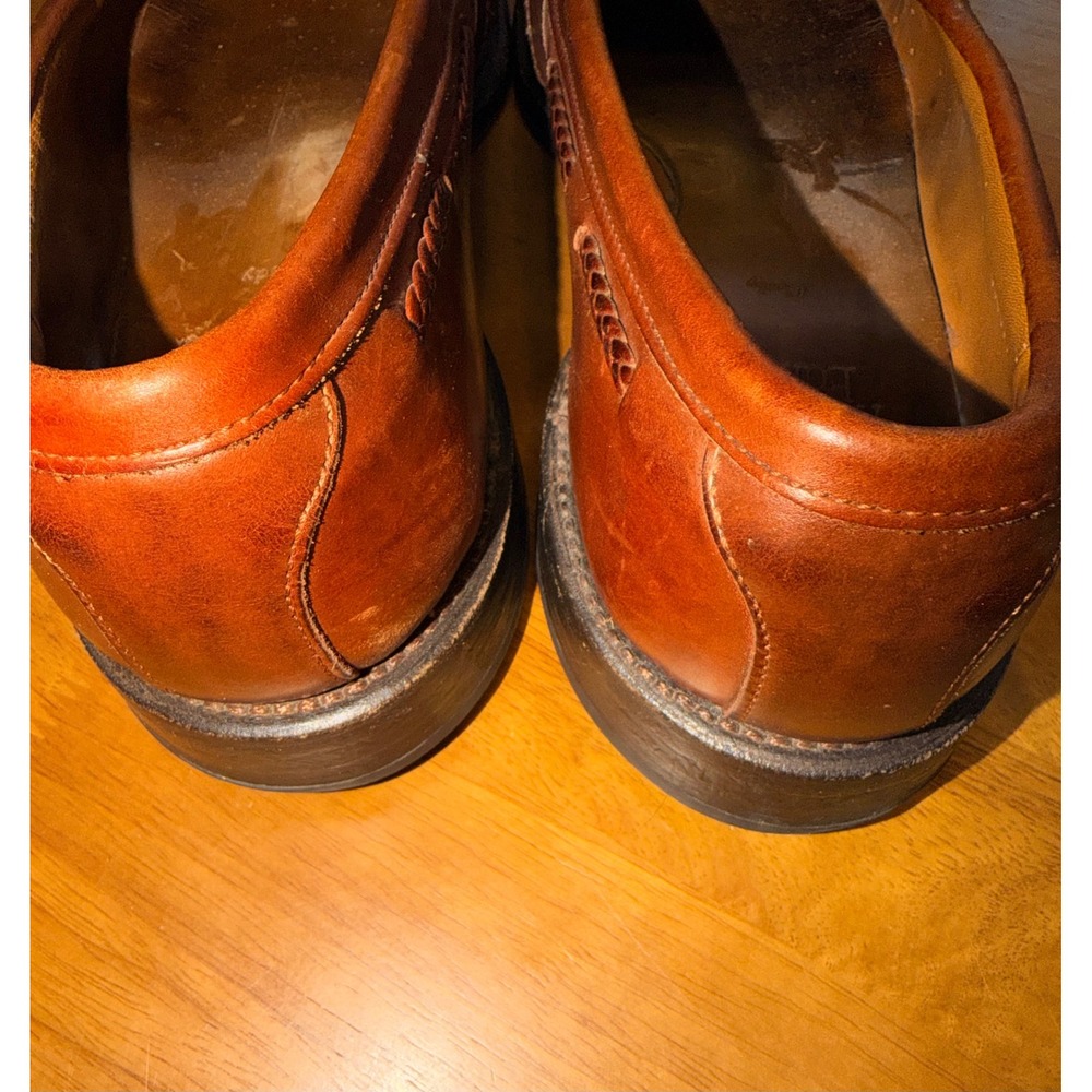 Allen Edmonds Cody 1849 Mens 8.5 E Brown Leather Woven Tassel Kiltie Loafers USA - Picture 7 of 10
